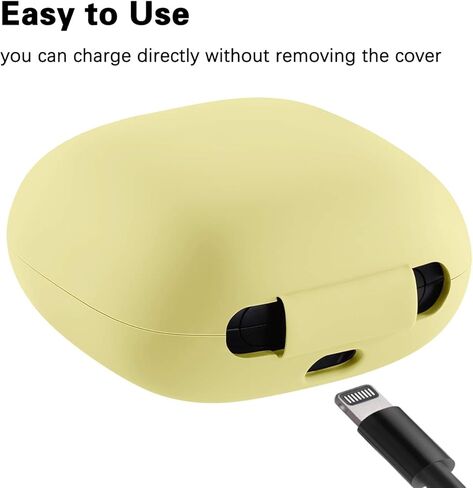 حافظة GEAK المحمولة Powerbeats Pro، غطاء سيليكون ناعم مقاوم للصدمات بحماية 360 درجة مع سلسلة مفاتيح متوافقة مع Beats Powerbeats Pro 2019، وردي وردي in Kuwait