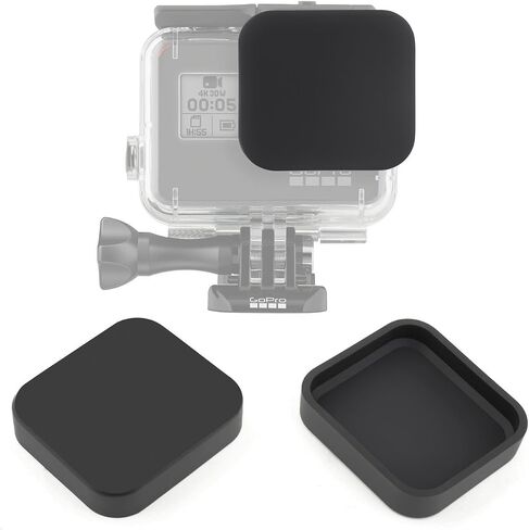 SOONSUN Silicone Lens Cap Cover Kit for GoPro Hero 5 6 7 Black Hero(2018) Camera and Housing Case (Included 2 x Lens Caps for Hero5 6 7 Black Camera and Housing) in Saudi Arabia
