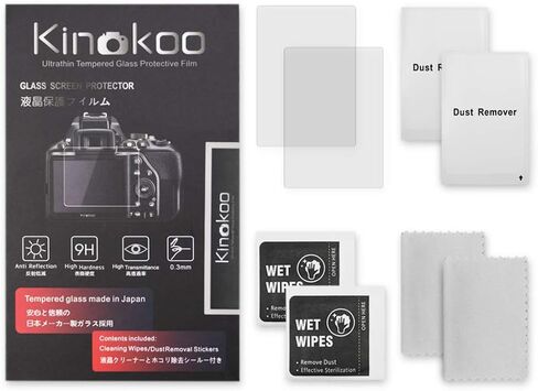 kinokoo Screen Protector for Leica Q3 Q2 Camera, 0.25 mm 9H Hardness Tempered Glass Film with High Clarity for Lecia Q2/Q3 LCD Screen Accessories- Anti-Scratch & Easy Installation (3 packs) in Saudi Arabia