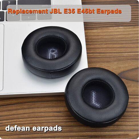 E35 E45bt Ear Pads - defean Replacement Ear Cushion Pillow Parts Cover Compatible with JBL E35 E45bt E45 Bluetooth Wireless Headphone, Softer Leather,High-Density Noise Cancelling Foam (Black) in Saudi Arabia