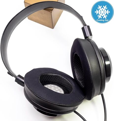 Voarmaks Larger Size 100mm Cooling Gel Over Ear Pads Replacement Cushion Compatible with Grado SR80 SR80x SR80E SR60 SR60i GS1000 GW100 SR325 SR225 RS1 and More in Saudi Arabia