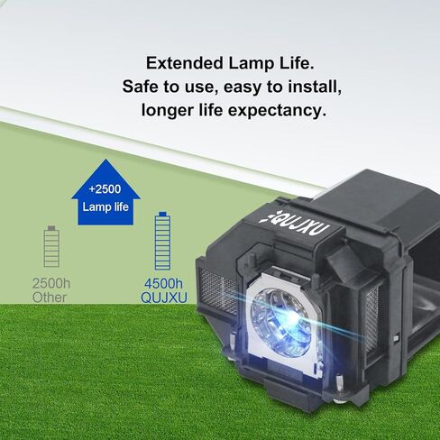 QUJXU ELPLP97 Replacement Projector Lamp for Epson V13H010L97 Home Cinema U50 880 2250 2200 VS260 Pro EX9240 EX3280 EX7280 EX5280 EX9230 EB-U50 TW5700 FH52 FH06 W51 W50 X50 Projector lamp Bulb in Saudi Arabia