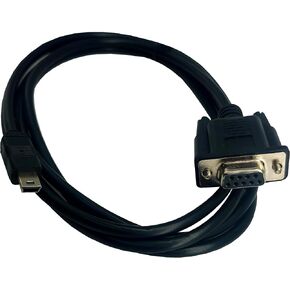 MTUERANC USB to RS232 Serial Adapter, USB Mini 5 Pin Male to DB9 9 Pin Female Serial Converter Cable 1.8M/6Feet (Right Angle Mini USB to RS232 Serial) in Saudi Arabia
