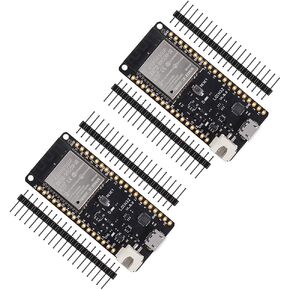 MELIFE 2 Pack ESP32 ESP-32S لوحة تطوير 2.4 جيجا هرتز واي فاي ثنائي الوضع + بلوتوث معالج متحكم ثنائي النواة متكامل مع هوائي ESP32s RF AMP Filter AP STA. in Kuwait