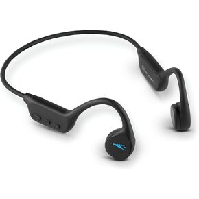 H2O Audio TRI Multi-Sport Waterproof Bone Conduction Headphones, Bluetooth Open Ear Headphones with Built-In MP3 Player -up to 6-Hour Battery Life, 8 GB -For Swimming, Running, Cycling, Hiking (Black) in Kuwait