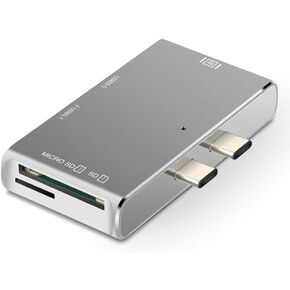 موزع USB C 5 في 1 ماك بوك برو ، منافذ متعددة USB 3.0 ، بطاقة SD ، قارئ بطاقة TF ، يدعم 4K HDMI 60HZ ، PD3.0 / Thunderbolt ، موزع دوجل USB C (YC-212) in Kuwait