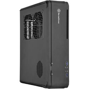 Silverstone Technology Fortress Z Aluminum Unibody Mini-ITX/DTX Small Form Factor SFX Computer Case with PCI-E Riser and Custom Low Profile Fans FTZ01B Black in Kuwait