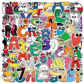 LOVELYLIFE 100pcs Alphabet Letter Stickers Colorful Letters and Numbers Stickers Vinyl Waterproof Stickers for Kids for Journaling Water Bottle Skateboard Laptop Phone Case (Color-Letter) in Kuwait