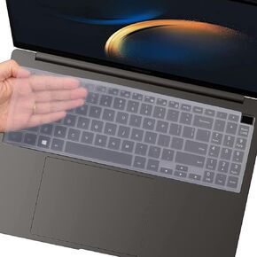 Keyboard Cover for Samsung Galaxy Book 3 Pro 360 16" NP964XFG NP960XFG, Galaxy Book 3 Ultra 16",Samsung Galaxy Book 3 360 15.6", Samsung Galaxy Book 3 Pro 16" Clear Keyboard Skin Cover Protector…