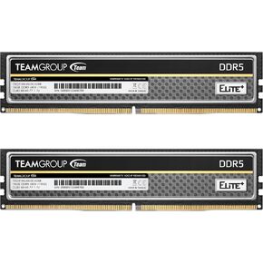 TEAMGROUP Elite Plus DDR5 16GB (2x8GB) 4800MHz PC5-38400 CL40 غير مخزنة غير ECC 1.1V UDIMM 288 Pin وحدة ذاكرة سطح المكتب (أسود) - TPBD516G4800HC40DC01 in Kuwait