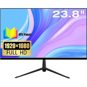 شاشة كمبيوتر Lrtzcbi مقاس 24 بوصة IPS شاشة FHD 1920 x 1080 PC 16:9، معدل تحديث 75 هرتز، 16.7 مليون لون، شاشة مضادة للتوهج مع منفذ HDMI/VGA لألعاب PS3 PS4 Xbox Switch in Kuwait