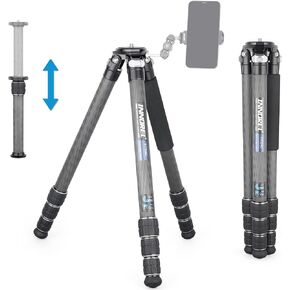 Carbon Fiber Tripod INNOREL KT324C Without Head Professional Portable Compact Travel Tripod for Digital DSLR Camera Heavy Duty Stand Support 1.28in/32.5mm Tube Max Load 55lbs/25kg with Center Column in Saudi Arabia