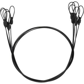 SIOTI Steel Tether Lanyard with 5PCS 12Inch for GoPro Hero 6/5/4/3+/3/2/1/Session,Action Camera and Other Applicable Equipment(12in) in Saudi Arabia