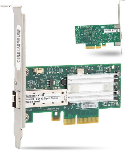بطاقة شبكة عالمية، واجهة ألياف ضوئية SFP بطاقة شبكة 10 غيغابت، PCI-EX4 X8 X16 محول شبكة متعدد الوظائف من الألياف عالية السرعة LC، جهاز شبكة محمول لـ Linux/Window in Kuwait