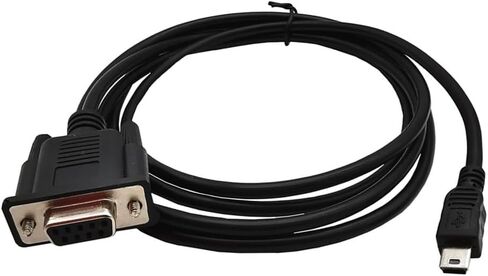 MTUERANC USB to RS232 Serial Adapter, USB Mini 5 Pin Male to DB9 9 Pin Female Serial Converter Cable 1.8M/6Feet (Right Angle Mini USB to RS232 Serial) in Saudi Arabia