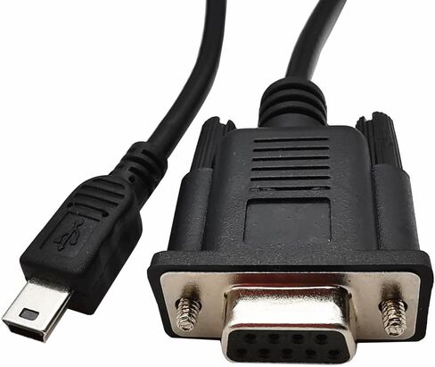 MTUERANC USB to RS232 Serial Adapter, USB Mini 5 Pin Male to DB9 9 Pin Female Serial Converter Cable 1.8M/6Feet (Right Angle Mini USB to RS232 Serial) in Saudi Arabia