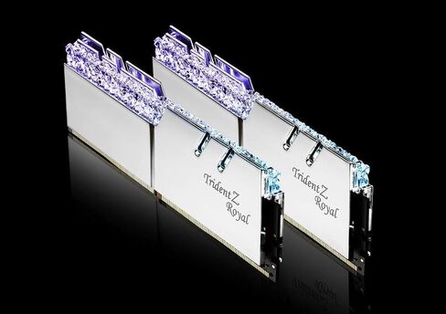 32GB G.Skill DDR4 ترايدنت Z رويال سيلفر 3200Mhz PC4-25600 CL16 1.35 فولت مجموعة مزدوجة القناة (2x16GB) in Saudi Arabia