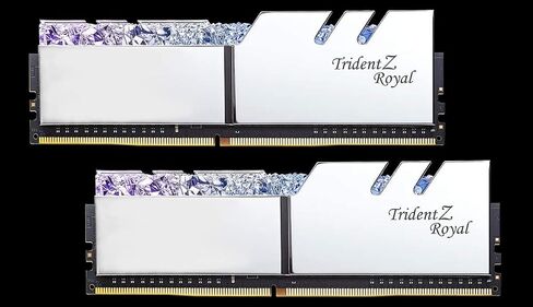 32GB G.Skill DDR4 ترايدنت Z رويال سيلفر 3200Mhz PC4-25600 CL16 1.35 فولت مجموعة مزدوجة القناة (2x16GB) in Saudi Arabia