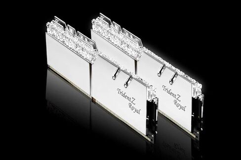 32GB G.Skill DDR4 ترايدنت Z رويال سيلفر 3200Mhz PC4-25600 CL16 1.35 فولت مجموعة مزدوجة القناة (2x16GB) in Saudi Arabia