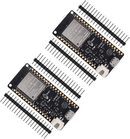 MELIFE 2 Pack ESP32 ESP-32S لوحة تطوير 2.4 جيجا هرتز واي فاي ثنائي الوضع + بلوتوث معالج متحكم ثنائي النواة متكامل مع هوائي ESP32s RF AMP Filter AP STA. in Kuwait