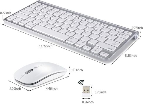 لوحة مفاتيح وماوس لاسلكيان متوافقان مع iMac MacBook وWindows Computer (Bluetooh اللاسلكي) in Saudi Arabia