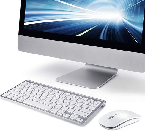 لوحة مفاتيح وماوس لاسلكيان متوافقان مع iMac MacBook وWindows Computer (Bluetooh اللاسلكي) in Saudi Arabia