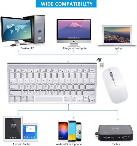 لوحة مفاتيح وماوس لاسلكيان متوافقان مع iMac MacBook وWindows Computer (Bluetooh اللاسلكي) in Saudi Arabia