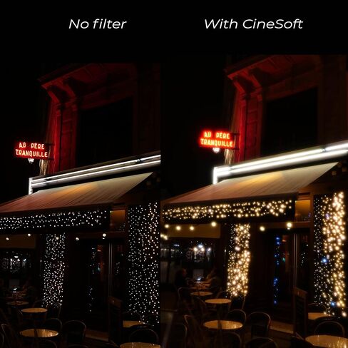 مرشح عدسة Tide Optics PRO Black CineSoft® 1/4 - Diffusion Mist Pro Dream Effect (77 ملم) in Kuwait