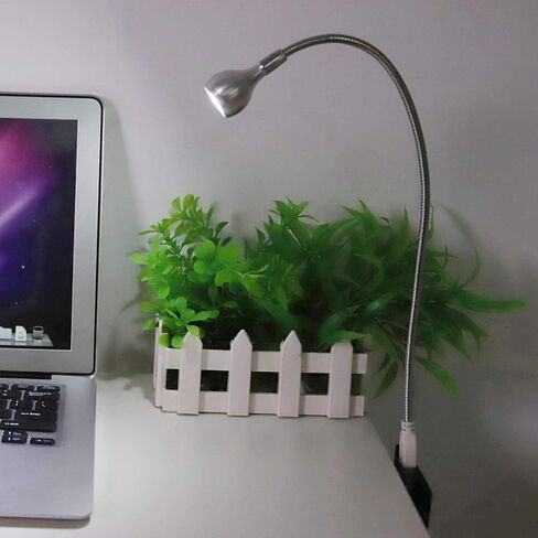 Tyenaza USB LED Lamp, Long Flexible Neck Desk USB Light Portable USB Gooseneck Light for Home School Office Night Studying 1W(Black B) in Saudi Arabia