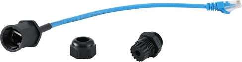 ANMBEST 5 قطعة M22 مقاوم للماء إيثرنت Cat6 RJ45 موصل IP67 في الهواء الطلق LAN مقرنة محول ذكر إلى أنثى مع كابل 25 مللي متر in Saudi Arabia