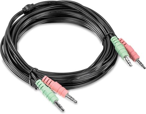مجموعة كابلات TRENDnet بطول 15 قدمًا DVI-I وUSB وصوت KVM، قم بتوصيل كمبيوتر DVI بمفتاح TK-232DV KVM وماوس USB/لوحة المفاتيح وDVI-I ووصلات صوت 3.5 مم، TK-CD15 in Saudi Arabia
