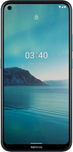 Nokia 3.4 | Android 10 | Unlocked Smartphone | 2-Day Battery | US Version | 3/64GB | 6.39-Inch Screen | Triple Camera | Fjord Blue in Saudi Arabia