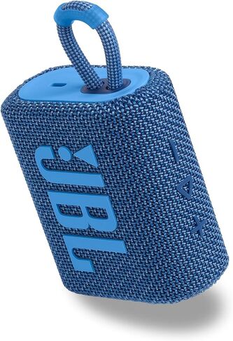 JBL GO3 Portable Bluetooth Wireless Compact Speaker Bundle with divvi! Protective Fitted Hard Case - Grey in Saudi Arabia
