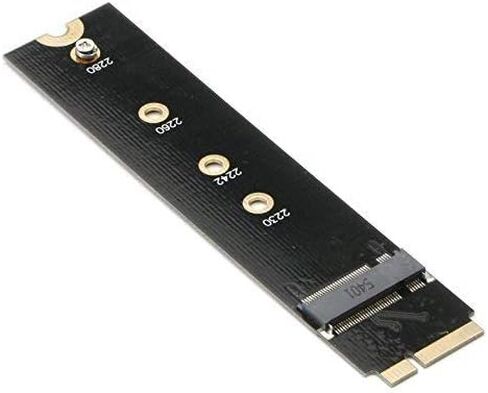M.2 NGFF B Key B+M فتحة مفتاح إلى 7 + 17 دبوس بطاقة محول، لـ MacBook Air A1465 A1466 (2012 سنة فقط) استبدال SSD ، دعم بطاقة تحويل HDD SATA يستند إلى 2230 2242 260 2280 SSD in Kuwait