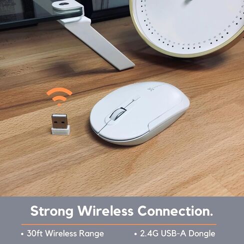 فأرة لاسلكي متوافقة مع بي سي أو بي سي - فأرة يو اس بي متوافقة مع ماك أو بي سي - فأرة هادئة ومتوافقة مع بي سي - 800/1200/1600 - مريحة ويمكن استخدامها مع فأرة محمولة متعددة الاستخدامات in Kuwait