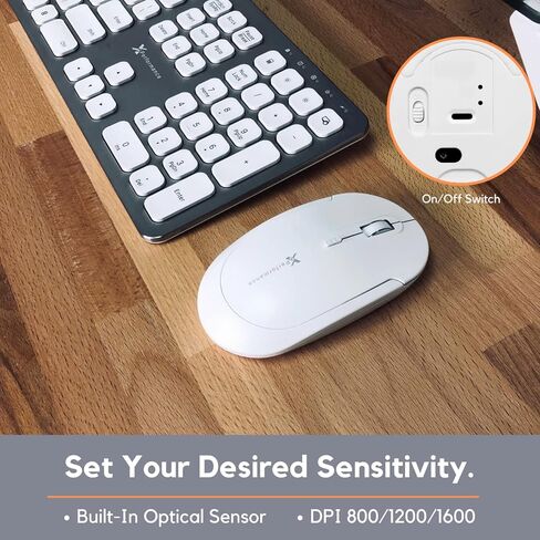 فأرة لاسلكي متوافقة مع بي سي أو بي سي - فأرة يو اس بي متوافقة مع ماك أو بي سي - فأرة هادئة ومتوافقة مع بي سي - 800/1200/1600 - مريحة ويمكن استخدامها مع فأرة محمولة متعددة الاستخدامات in Kuwait