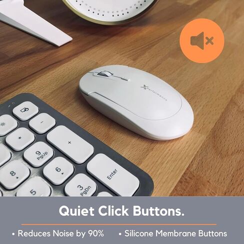 فأرة لاسلكي متوافقة مع بي سي أو بي سي - فأرة يو اس بي متوافقة مع ماك أو بي سي - فأرة هادئة ومتوافقة مع بي سي - 800/1200/1600 - مريحة ويمكن استخدامها مع فأرة محمولة متعددة الاستخدامات in Kuwait