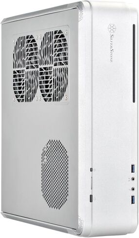 SilverStone Technology Fortress Z Aluminum Unibody Mini-ITX/DTX Small Form Factor SFX Computer Case with PCI-E Riser and Custom Low Profile Fans FTZ01B Black in Saudi Arabia