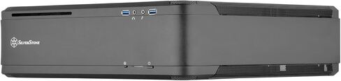 Silverstone Technology Fortress Z Aluminum Unibody Mini-ITX/DTX Small Form Factor SFX Computer Case with PCI-E Riser and Custom Low Profile Fans FTZ01B Black in Kuwait