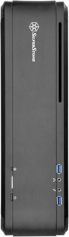 Silverstone Technology Fortress Z Aluminum Unibody Mini-ITX/DTX Small Form Factor SFX Computer Case with PCI-E Riser and Custom Low Profile Fans FTZ01B Black in Kuwait