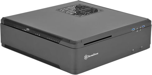 Silverstone Technology Fortress Z Aluminum Unibody Mini-ITX/DTX Small Form Factor SFX Computer Case with PCI-E Riser and Custom Low Profile Fans FTZ01B Black in Kuwait