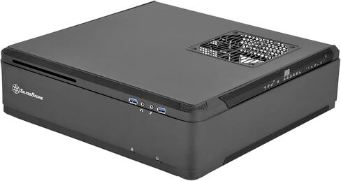 Silverstone Technology Fortress Z Aluminum Unibody Mini-ITX/DTX Small Form Factor SFX Computer Case with PCI-E Riser and Custom Low Profile Fans FTZ01B Black in Kuwait