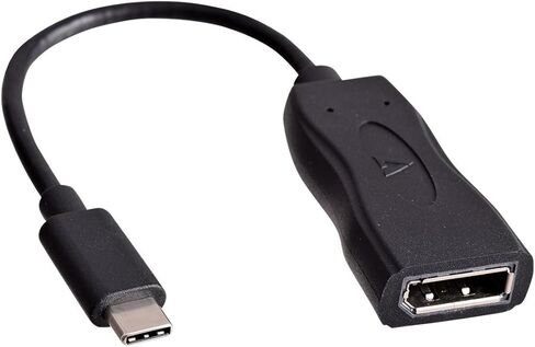 V7 USB-C (m) to Displayport (f) Adapter - Black - V7UCDP-BLK-1N in Kuwait