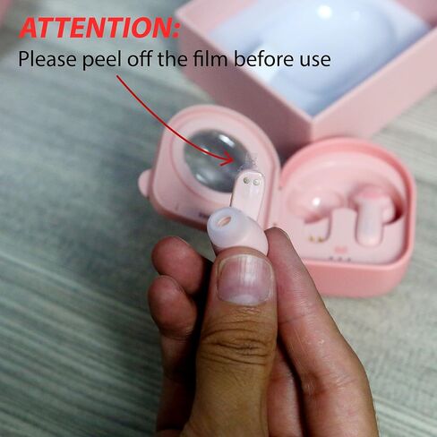 SOMIC Pink Cat Bluetooth Earbuds, Wireless Cute Headphones with Charging Case, in-Ear Light-Weight Headphones for Girls, Women, Kids Birthday Gift in Kuwait