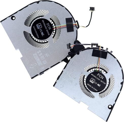 مروحة تبريد وحدة المعالجة المركزية Deal4GO DFS200105200T FKTY مع مروحة GPU DFS501105PR0T FKU0 لجهاز Lenovo Legion Y7000P Y540P Y545P 2019 (GTX1050) in Kuwait