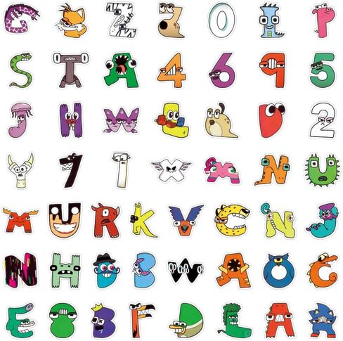 LOVELYLIFE 100pcs Alphabet Letter Stickers Colorful Letters and Numbers Stickers Vinyl Waterproof Stickers for Kids for Journaling Water Bottle Skateboard Laptop Phone Case (Color-Letter) in Kuwait