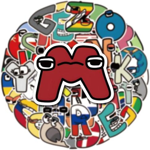 LOVELYLIFE 100pcs Alphabet Letter Stickers Colorful Letters and Numbers Stickers Vinyl Waterproof Stickers for Kids for Journaling Water Bottle Skateboard Laptop Phone Case (Color-Letter) in Kuwait