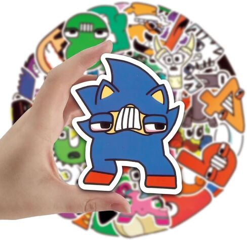 LOVELYLIFE 100pcs Alphabet Letter Stickers Colorful Letters and Numbers Stickers Vinyl Waterproof Stickers for Kids for Journaling Water Bottle Skateboard Laptop Phone Case (Color-Letter) in Kuwait