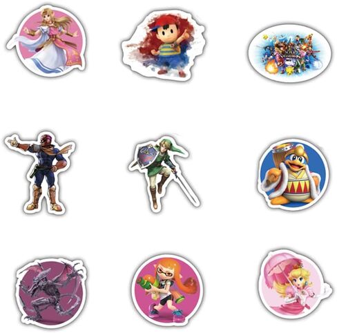 ملصقات الكمبيوتر المحمول سوبر سماش بروس للأطفال المراهقين لطيف لعبة الكرتون زجاجات المياه الكمبيوتر الأمتعة الهاتف الدراجة للماء 50 قطعة in Kuwait