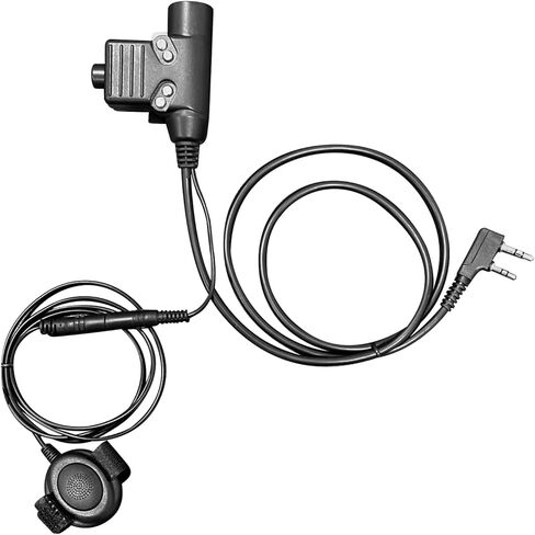 RATAOK التكتيكي U94 PTT محول لاسلكي تخاطب دفع للتحدث موصل مع Handfree إصبع PTT زر ل كينوود Baofeng UV-5R UV-3R BF-888S 2 دبوس جاك اتجاهين الراديو in Kuwait